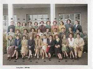 COLLEGE MODERNE DE JEUNES FILLES 1953 3 EME